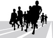Vektor: Running race Running race