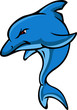 angry dolphin cartoon