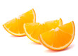 Foto: Three orange fruit segments or cantles Three orange fruit segments or cantles