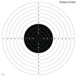 Cible officiel pistolet 25 ou 50 mètres