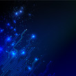Abstract blue lights background