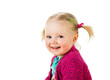 Happy infant girl