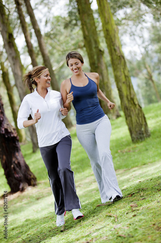 Photo: Women running outdoors Women running outdoors