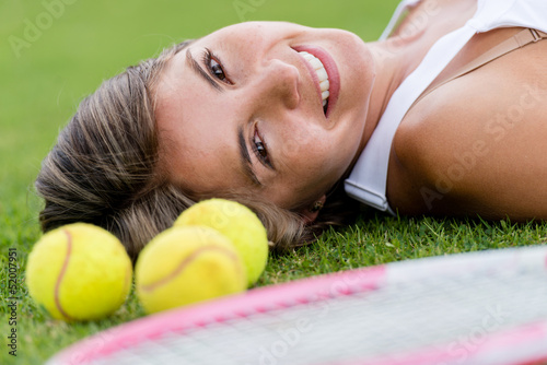 Photo: Beautiful tennis player Beautiful tennis player