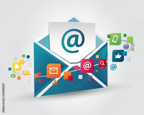 Vector: mail contact mail contact