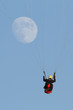 Paragliding with the moon