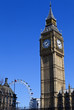 Big Ben (Houses of Parliament) and the London Eye