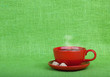 cup of tea or coffee with copy space