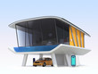 Energy efficient house with electric car, EV charger. Energy efficient house with electric car, EV charger.
