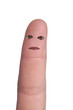 Foto: Zeigefinger mit Gesicht Zeigefinger mit Gesicht
