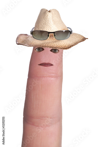 Photo: Finger mit Hut und Sonnenbrille Finger mit Hut und Sonnenbrille