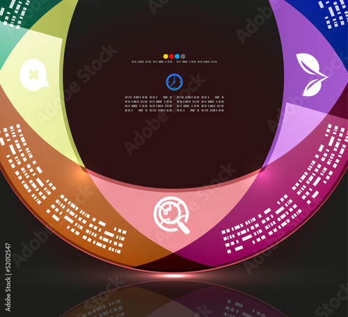 Vector: Modern circle infographic minimal design template Modern circle infographic minimal design template