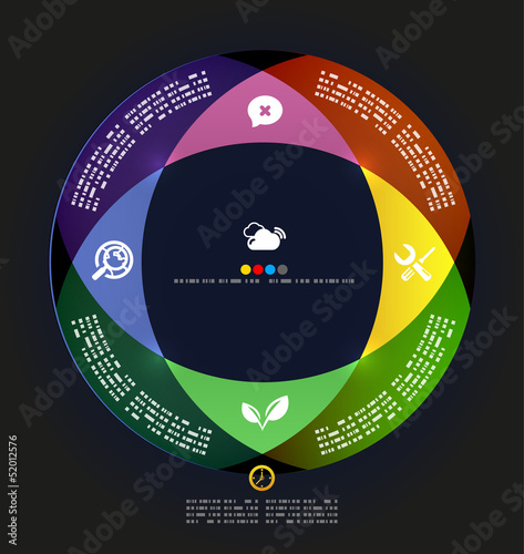 Vector: Modern circle infographic minimal design template Modern circle infographic minimal design template