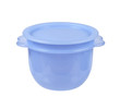 Plastic container for liquid food isolated on white