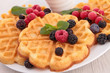 waffle and berry