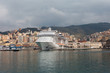 Genoa harbor, Italy.