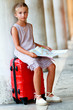 Touring, Venice - lovely girl with the street plan in Venice