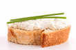 isolated bread with cheese