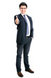 Business man going thumb up