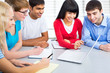 Group of young students