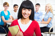 Pretty girl student