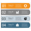 Business project template with arrows and text areas