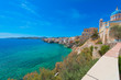 Greece Syros island view of main capitol at summer time, Syros i