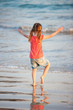 Little girl at beach