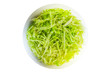 Background made with finely chopped cabbage
