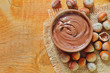 creame with hazelnuts