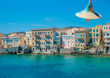 Greece Syros island view of main capitol at summer time, Syros i