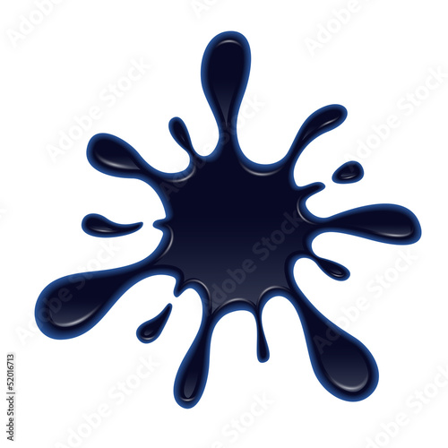 Vector: Ink Blot Isolated on White Background. Vector Illustration Ink Blot Isolated on White Background. Vector Illustration