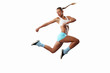 Image of sport woman jumping