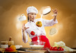 Photo: Asian female cooking with magic Asian female cooking with magic