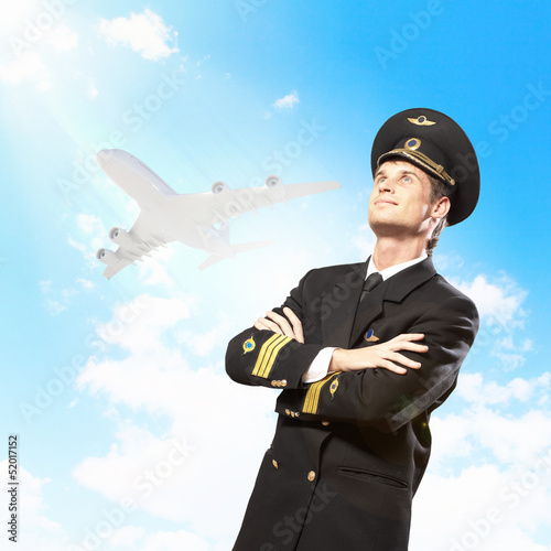 Photo: Image of male pilot Image of male pilot