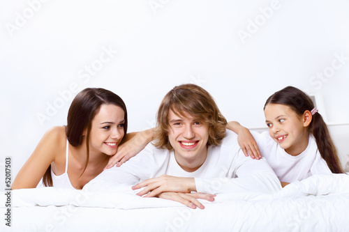 Photo: Family at home Family at home