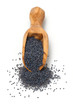 Photo: poppy seeds in a wooden scoop poppy seeds in a wooden scoop