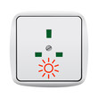 Illustration: Steckdose Sonnenenergie Steckdose Sonnenenergie