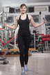 woman lifting weights