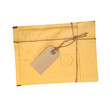 Old envelope with label