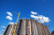 Construction site with crane