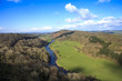 The view north towards Ross-on-Wye from Symonds Yat Rock