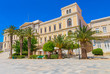 Greece Syros, traditional architecture view of old public buildi