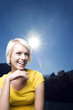 Photo: Stunning blond woman on a hot summer day Stunning blond woman on a hot summer day