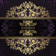 Vintage seamless damask background. Retro style