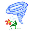 Flower in a Storm