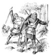 Illustration: Medieval Knights Fighting Medieval Knights Fighting