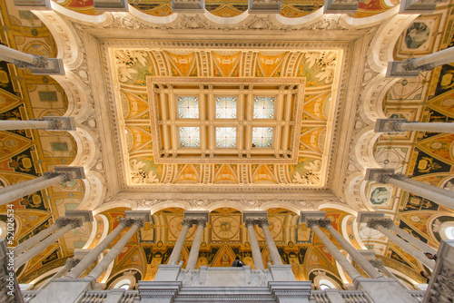 Photo: Washington National Library Ceiling Washington National Library Ceiling