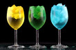 Photo: nice color drinks with ice nice color drinks with ice