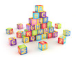 A,B,C cubes pyramide